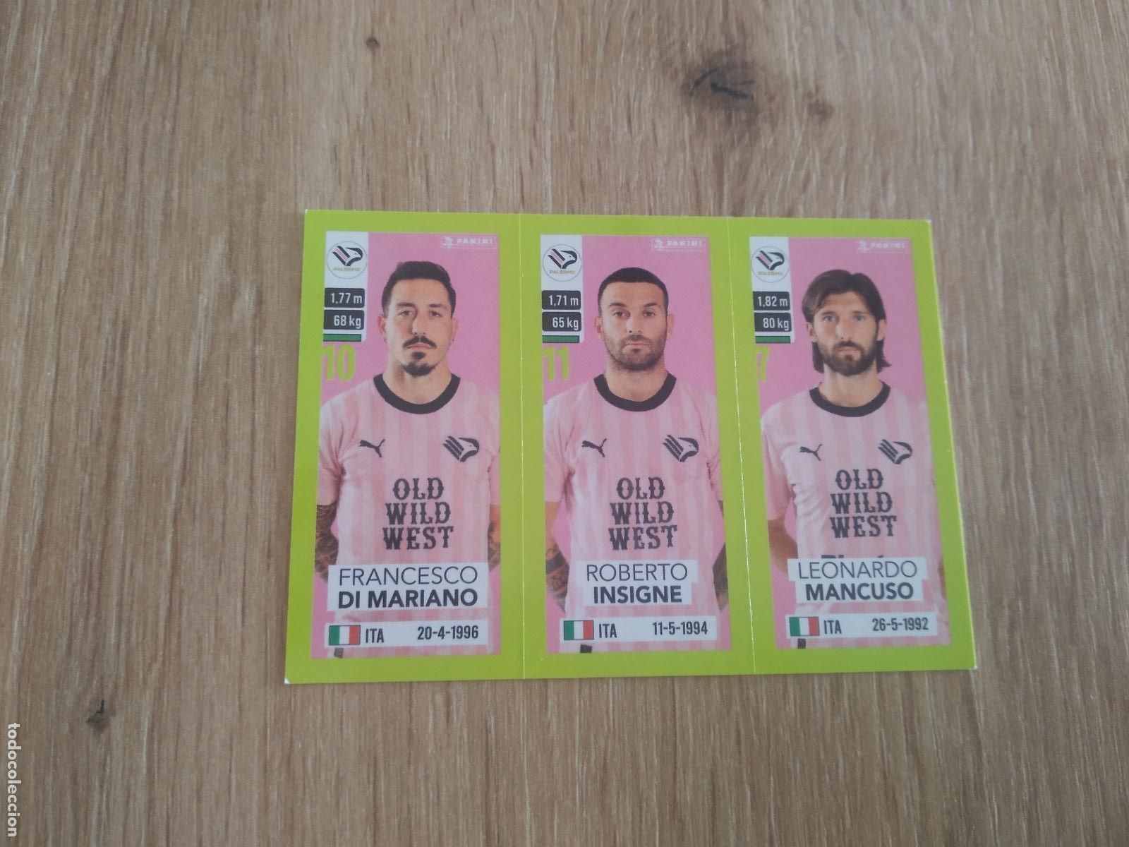 Cromos de f&uacute;tbol: 593 DI MARIANO INSIGNE MANCUSO PALERMO CROMO FUTBOL PANINI LIGA ITALIA 23-24 CALCIATORI 2023-2024