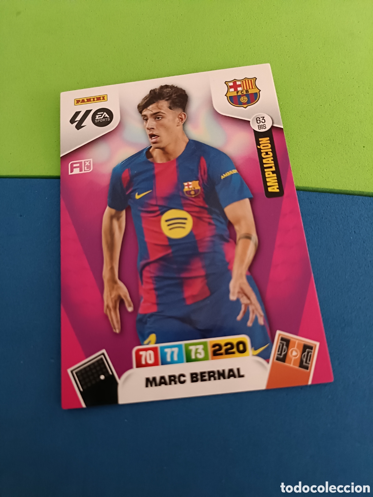 Cromos de f&uacute;tbol: ADRENALYN XL 2025 2026 25 26 Panini Liga - Ampliaci&oacute;n 63 bis Marc Bernal Barcelona