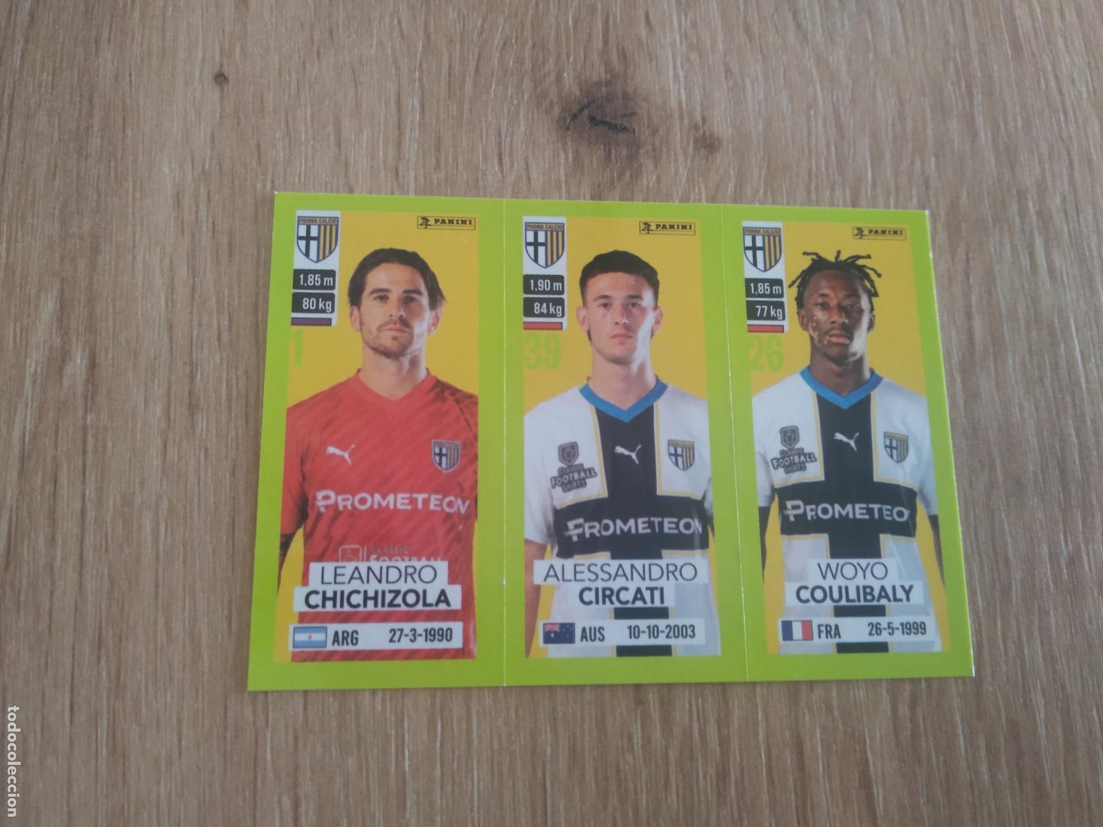 Cromos de f&uacute;tbol: 596 CHICHIZOLA CIRCATI COULIBALY PARMA CROMO FUTBOL PANINI LIGA ITALIA 23-24 CALCIATORI 2023-2024