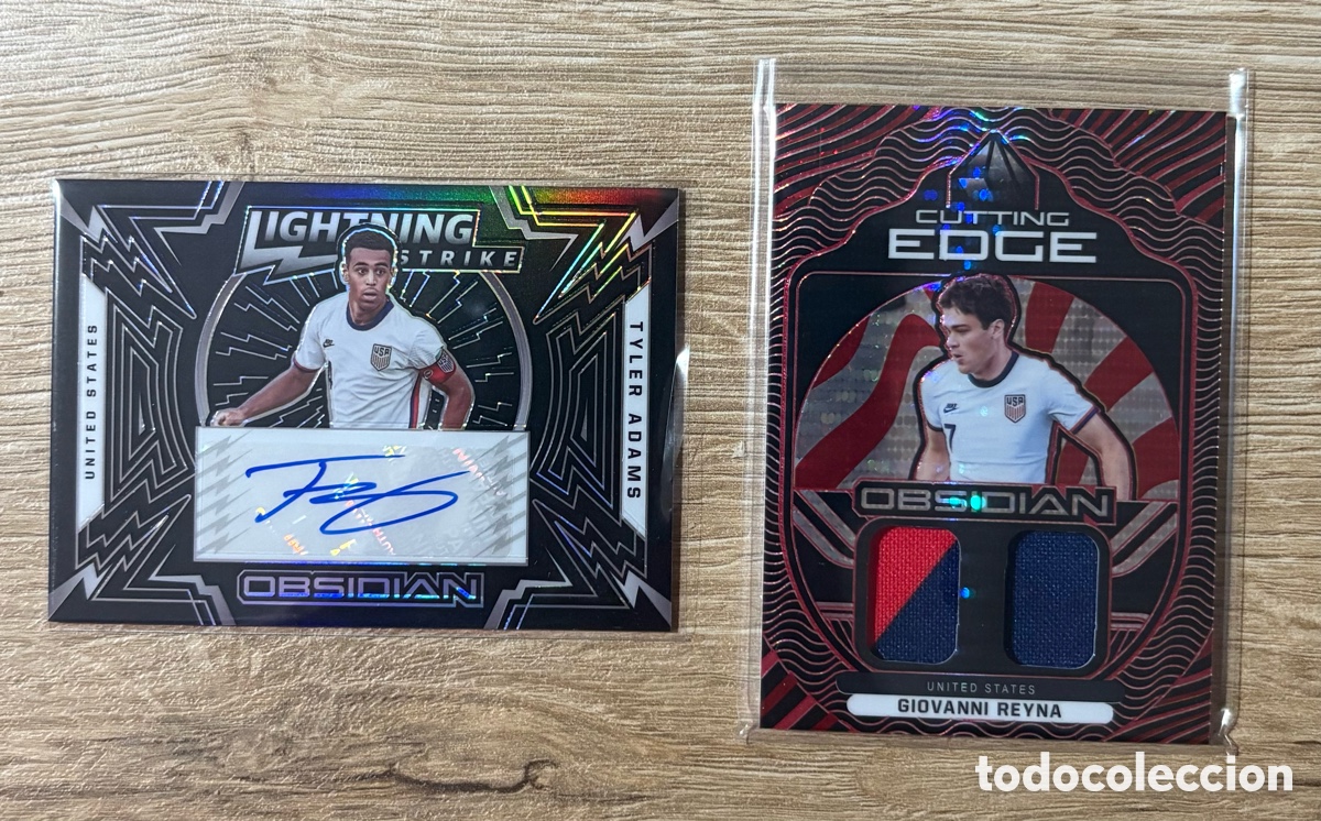 Cromos de f&uacute;tbol: Cartas Auto + Relic de jugadores de USA.