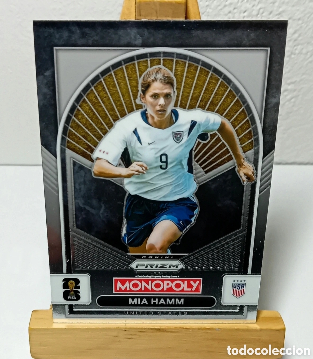 Cromos de f&uacute;tbol: MIA HAMM 2026 USA MONOPOLY PRIZM PANINI.