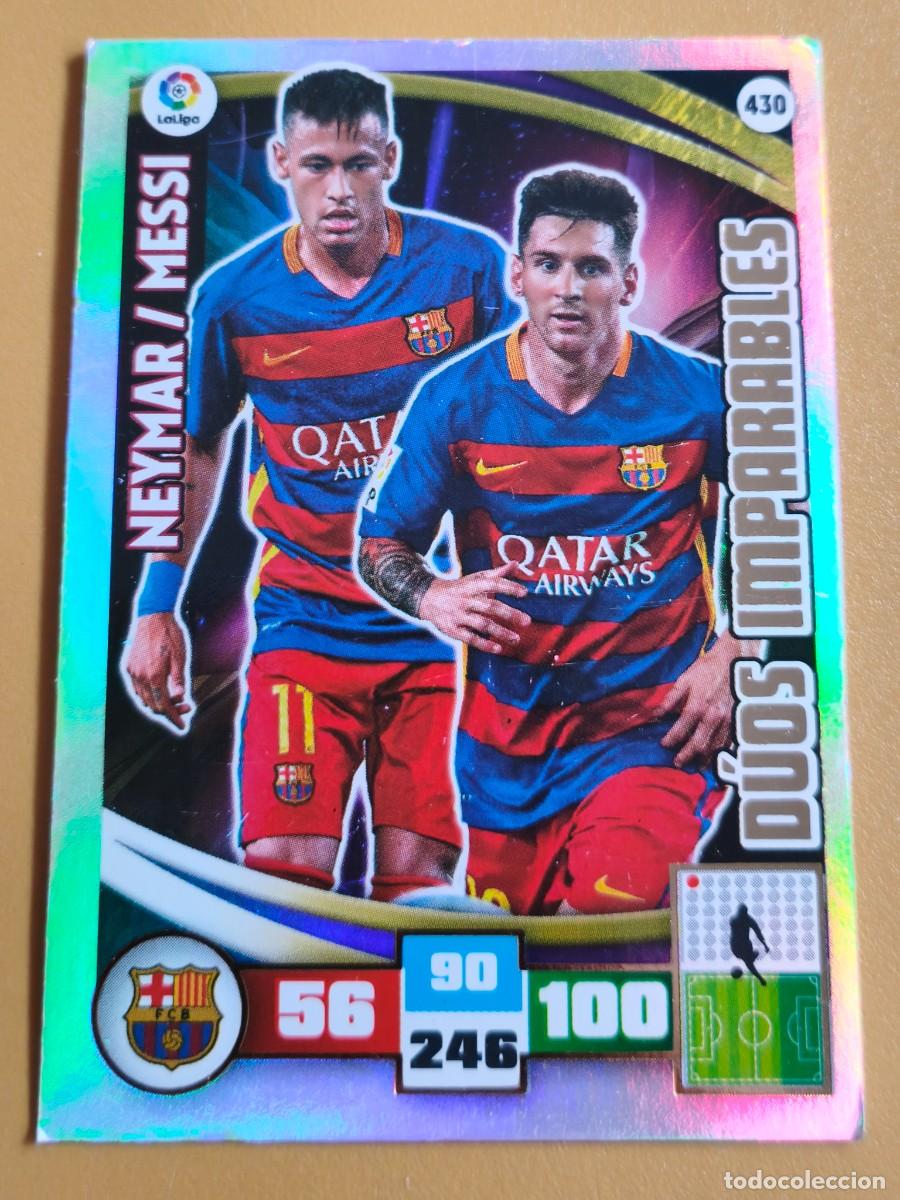 Cromos de f&uacute;tbol: messi, 2015 16 duos imparables