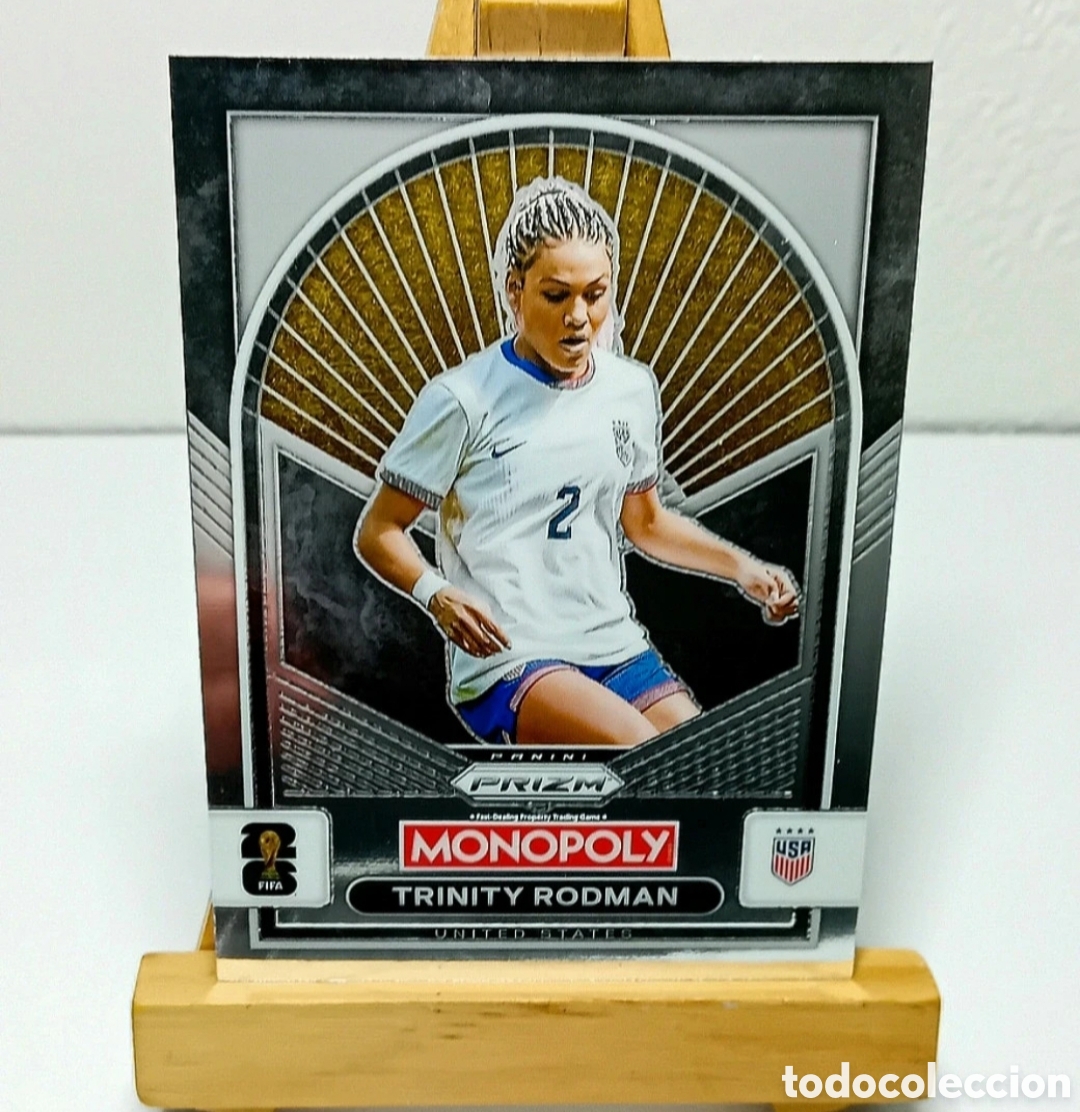 Cromos de f&uacute;tbol: TRINITY RODMAN 2026 USA MONOPOLY PRIZM PANINI.