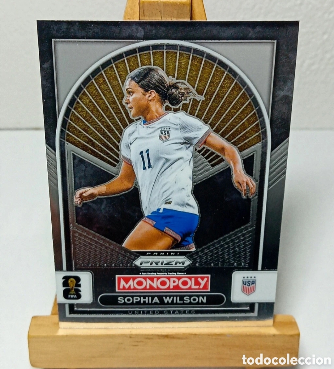 Cromos de f&uacute;tbol: SOPHIA WILSON 2026 USA MONOPOLY PRIZM PANINI.