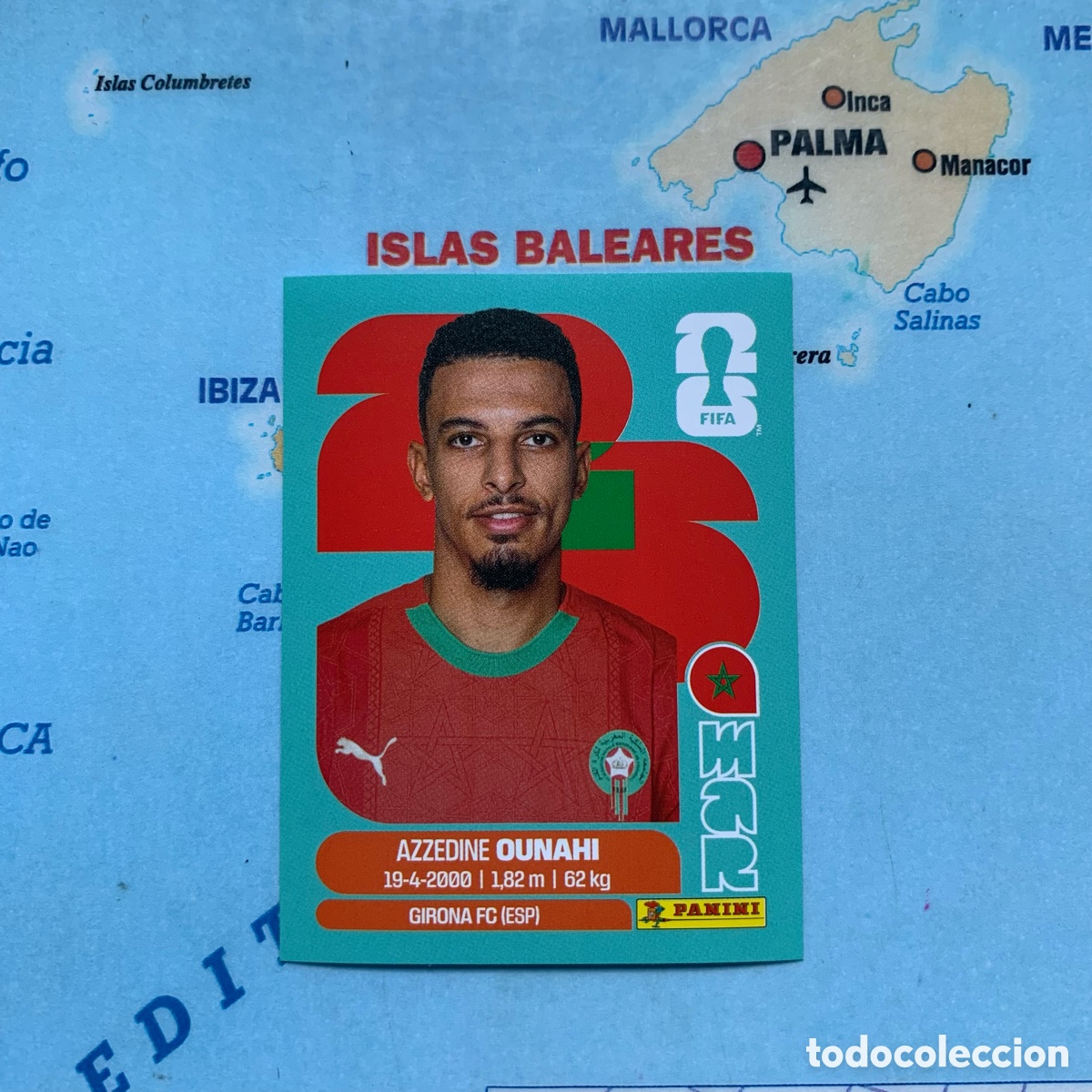 Football Stickers: Marruecos n&uacute;mero 11 cromo panini Mundial Fifa World Cup 2026