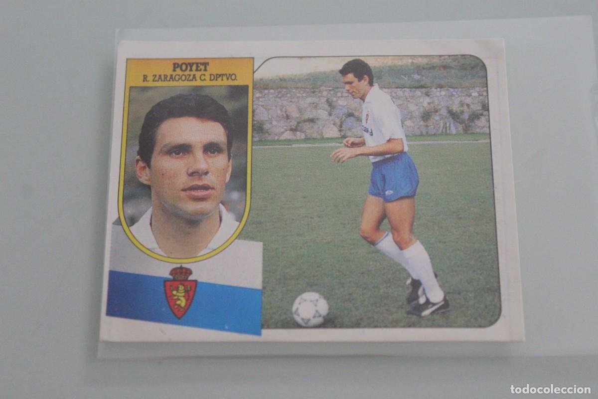 Cromos de f&uacute;tbol: ESTE 91 92 POYET RECUPERADO DE &Aacute;LBUM