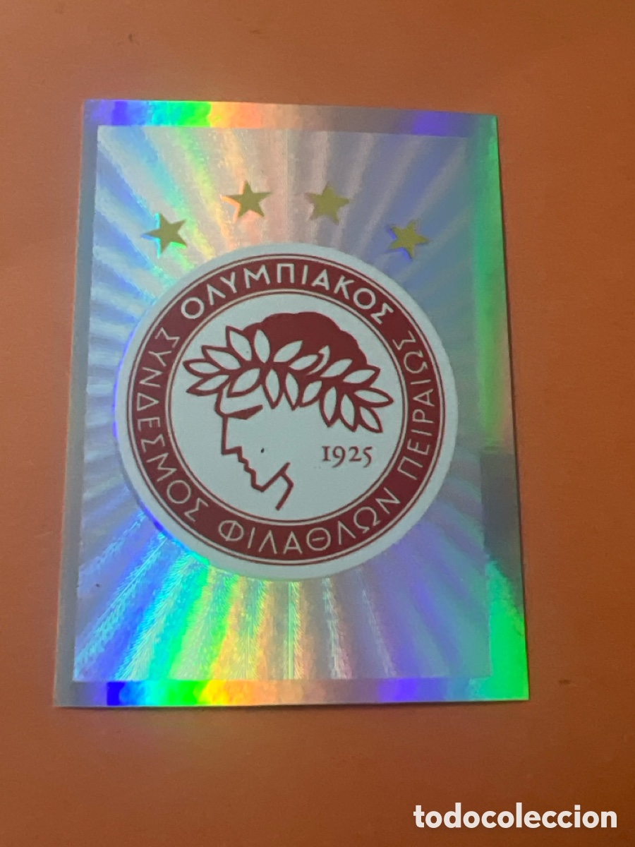 Figurine di Calcio: C6818. 407 UCL CHAMPIONS LEAGUE 2015 16 CLUB LOGO ESCUDO - OLYMPIACOS FC -- NUEVO TOPPS 15 2016