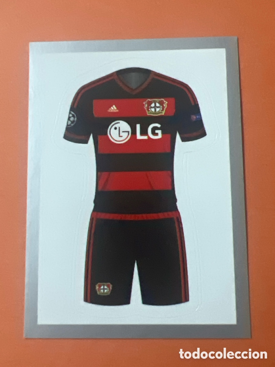 Football Stickers: C6820. CROMO DE FUTBOL EQUIPACION Bayer 04 Leverkusen NUMERO 296 UEFA Champions League 2015-16 TOPPS