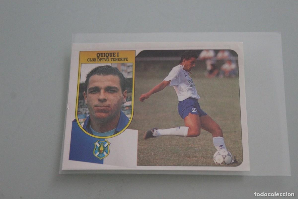 Football Stickers: ESTE 91 92 QUIQUE I RECUPERADO DE &Aacute;LBUM