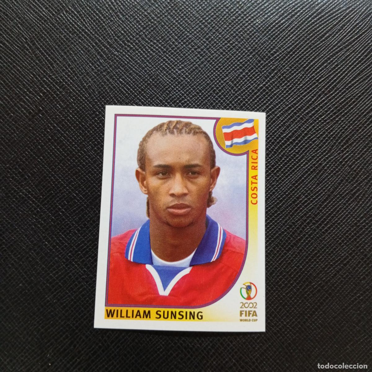 Football Stickers: 236 WILLIAM SUNSING COSTA RICA PANINI 2002 MUNDIAL KOREA FUTBOL 02 CROMO - SIN PEGAR - A156 PG505