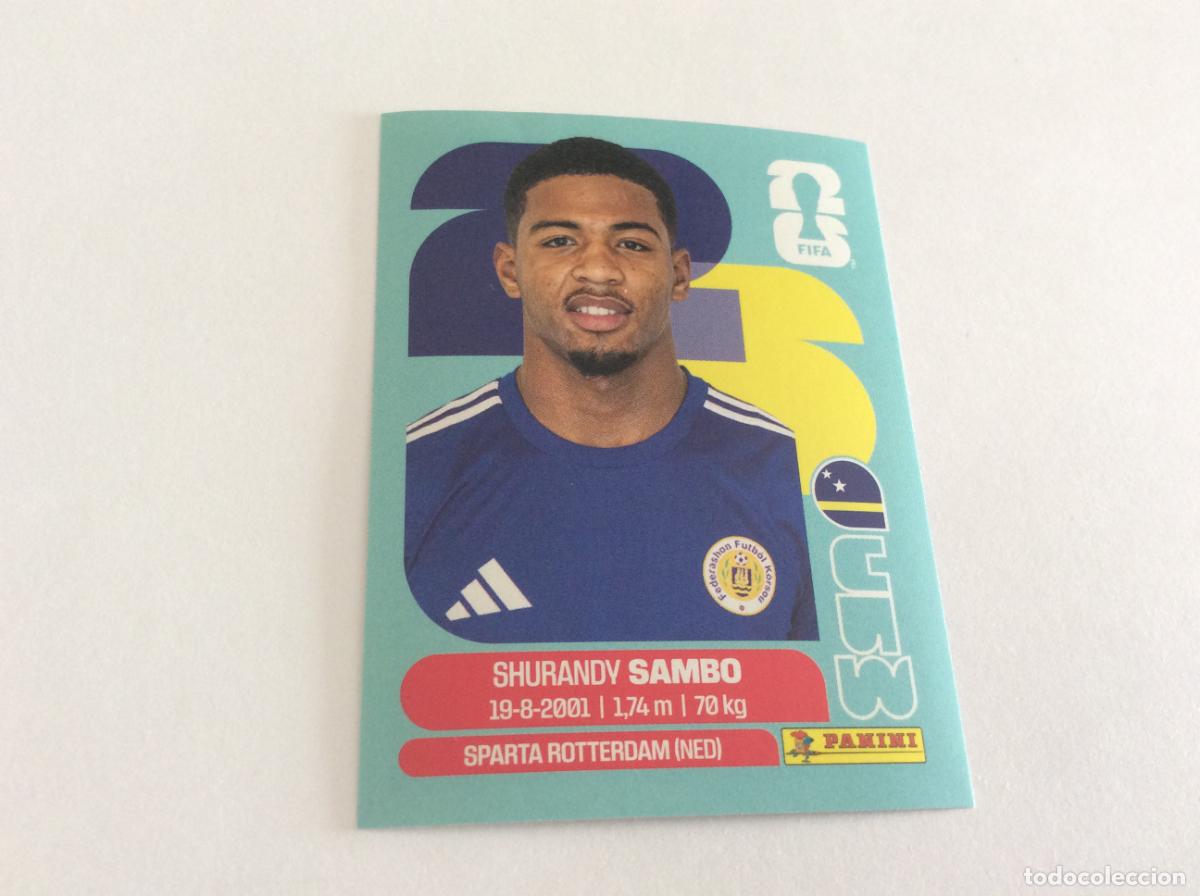 Football Stickers: CUW8 CUW 8 Shurandy Sambo Cura&ccedil;ao Sticker Cromo FIFA World Cup 2026 26 Panini Mundial