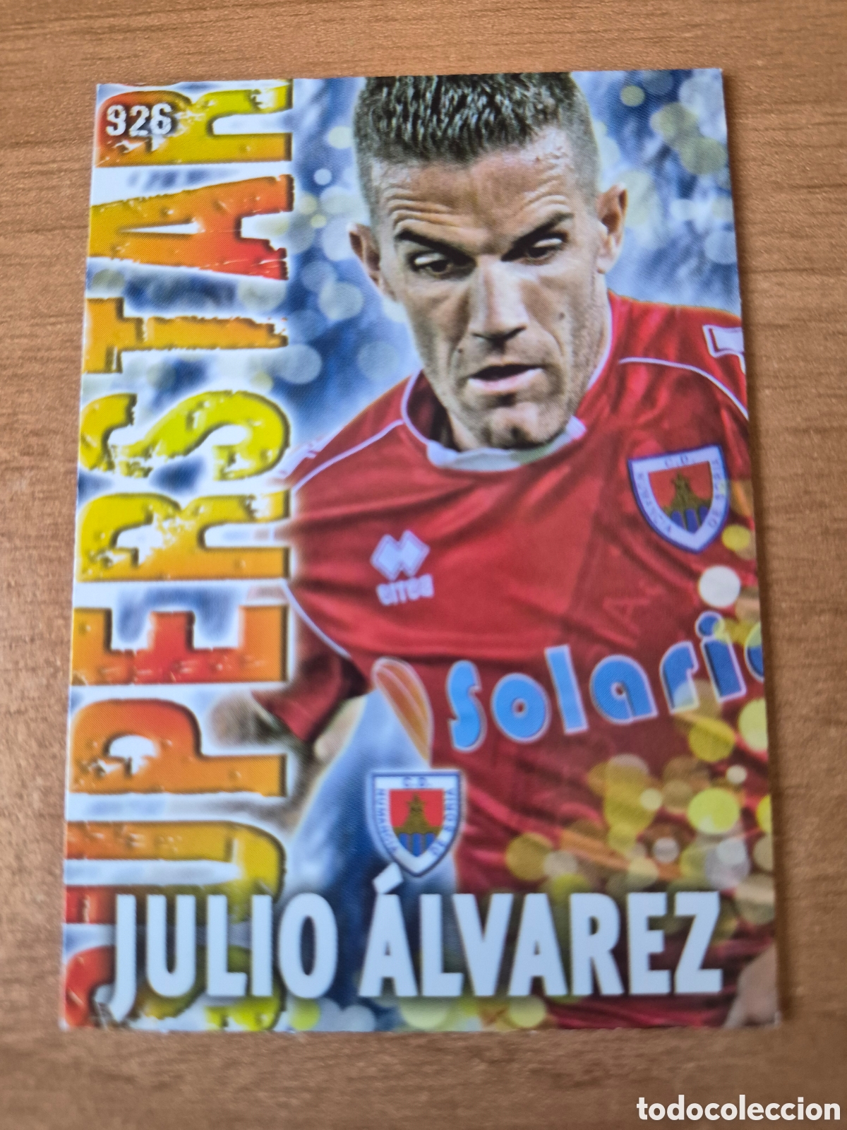 Cromos de f&uacute;tbol: 926 JULIO ALVAREZ NUMANCIA SUPERSTAR MATE MUNDICROMO 2013 2014