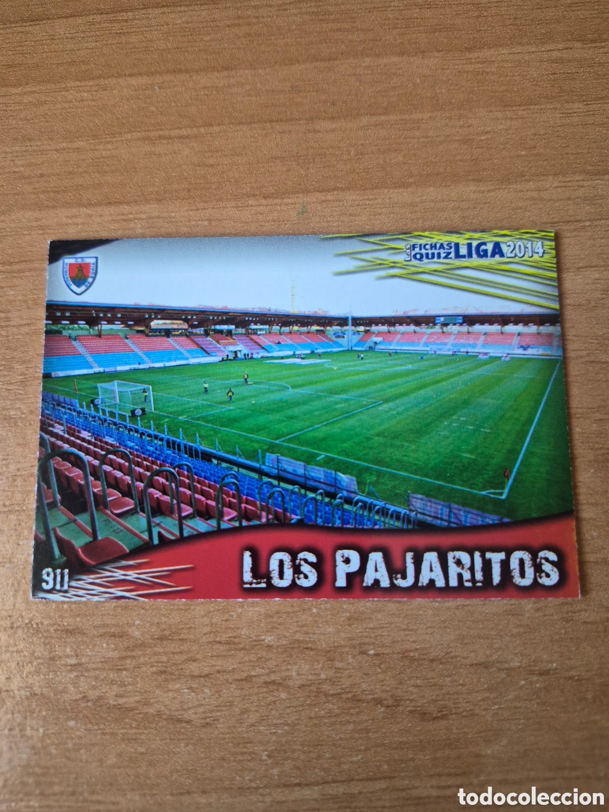 Football Stickers: 911 ESTADIO LOS PAJARITOS NUMANCIA MATE MUNDICROMO 2013 2014