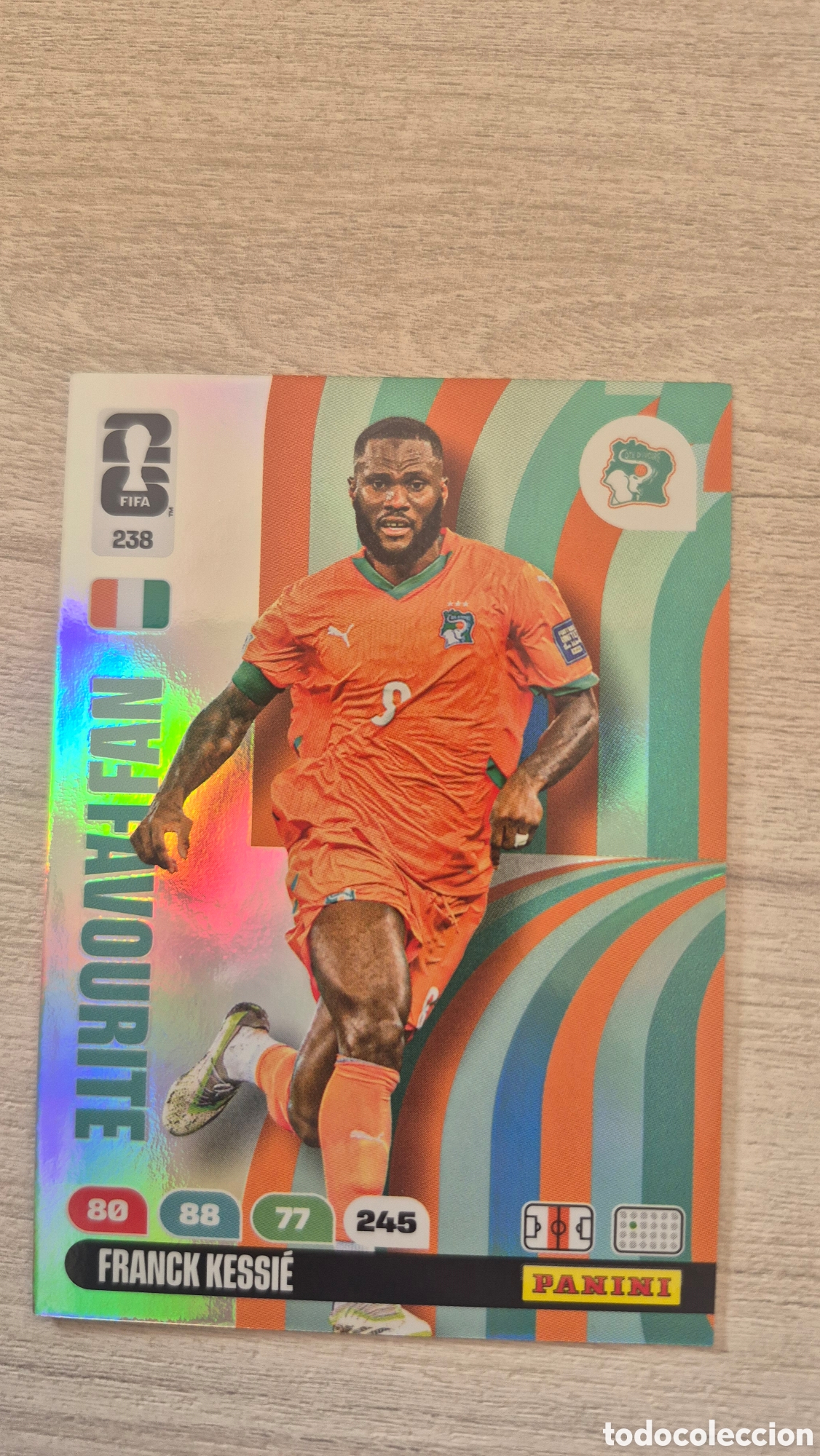Cromos de f&uacute;tbol: N&deg;238 Fan Favourite Costa de Marfil Franck Kessie Adrenalyn FIFA World Cup 26