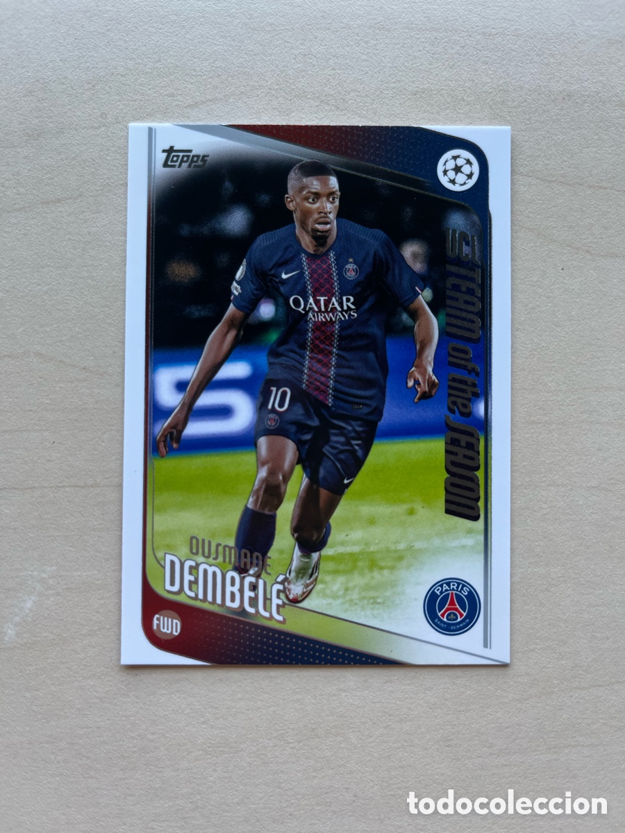 Cromos de f&uacute;tbol: Ousmane Demb&eacute;l&eacute; Topps Flagship 2025-26 - PSG