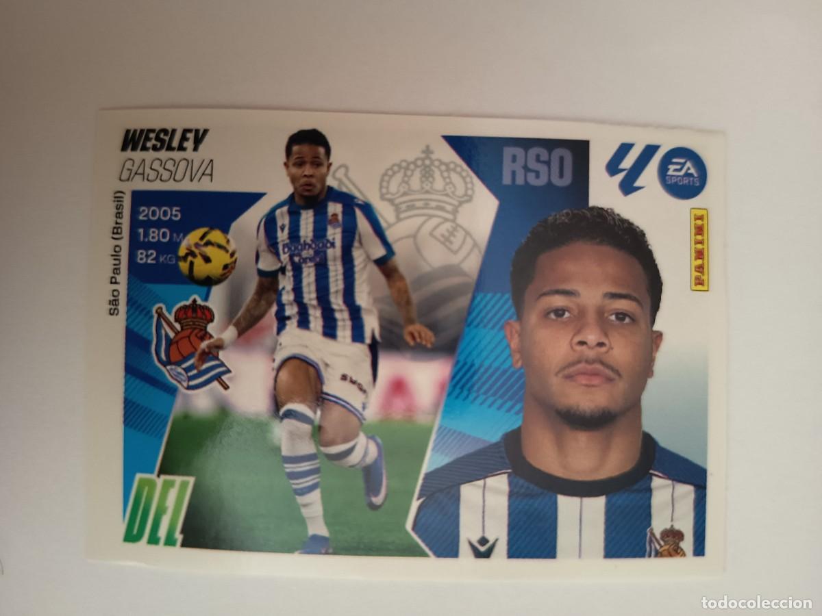 Fu&szlig;ball-Sticker: CROMO FICHAJE MERCADO INVIERNO 32 WESLEY GASSOVA REAL SOCIEDAD - LIGA ESTE 2025 2026 25 26 PANINI