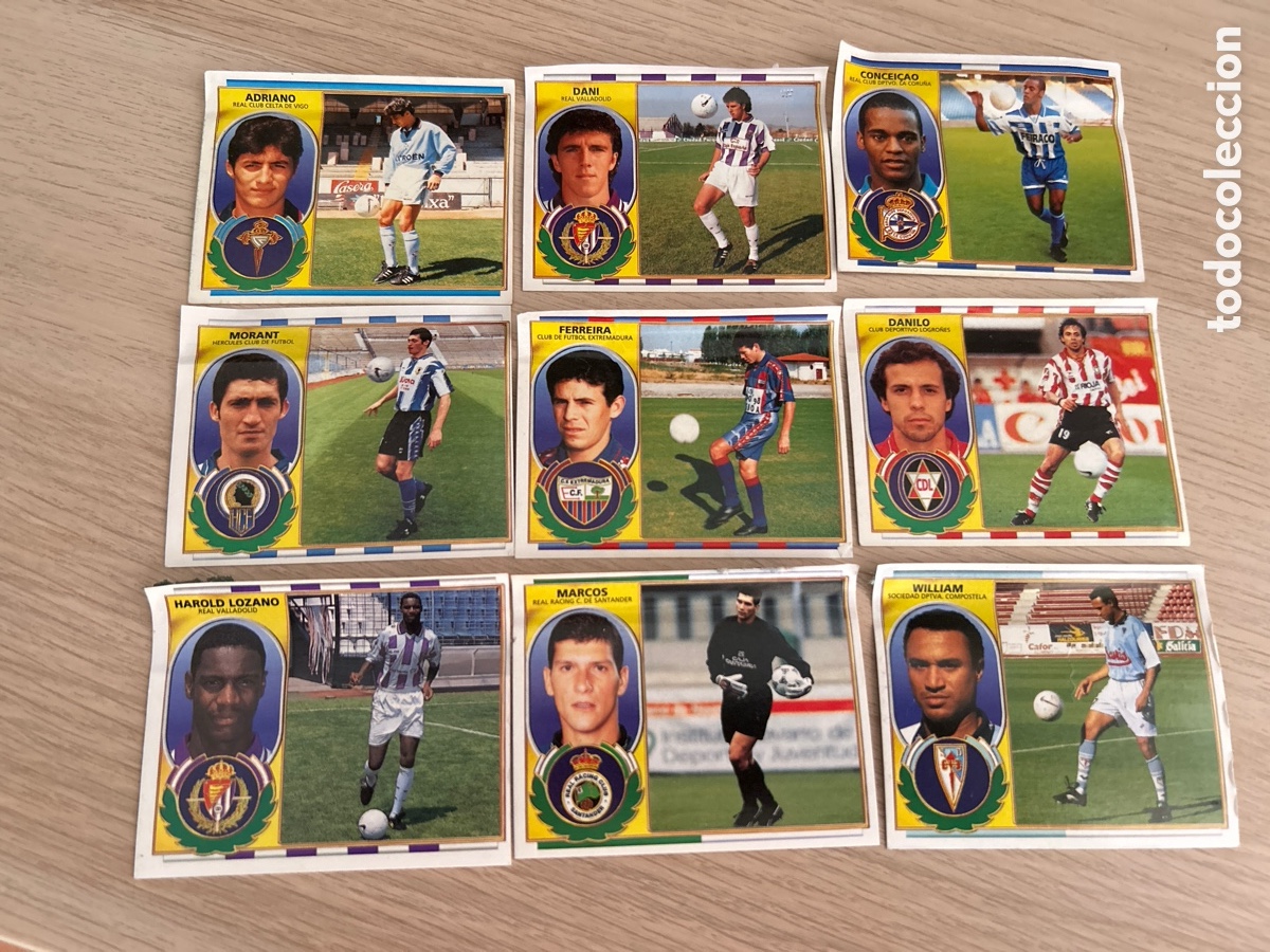 Cromos de Futebol: Lote 8 cromos fichajes Bis liga Este 96 97 ventanilla
