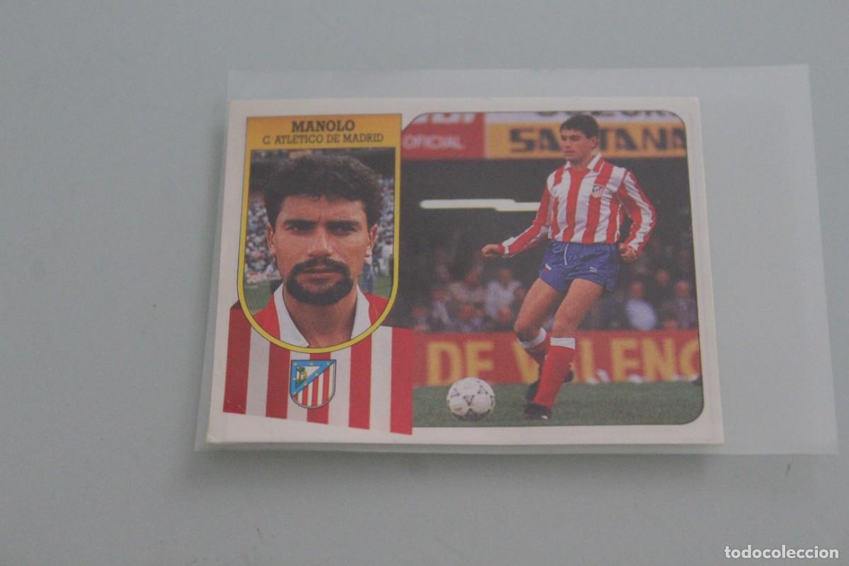 Cromos de f&uacute;tbol: ESTE 91 92 MANOLO RECUPERADO DE &Aacute;LBUM