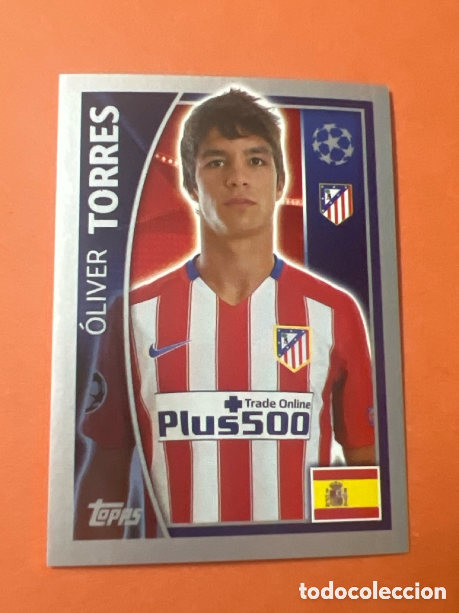 Football Stickers: CROMO FUTBOL TORRES ATLETICO DE MADRID SIN PEGAR N&ordm; 185 CHAMPIONS LEAGUE 2015-2016/15-16 TOPPS