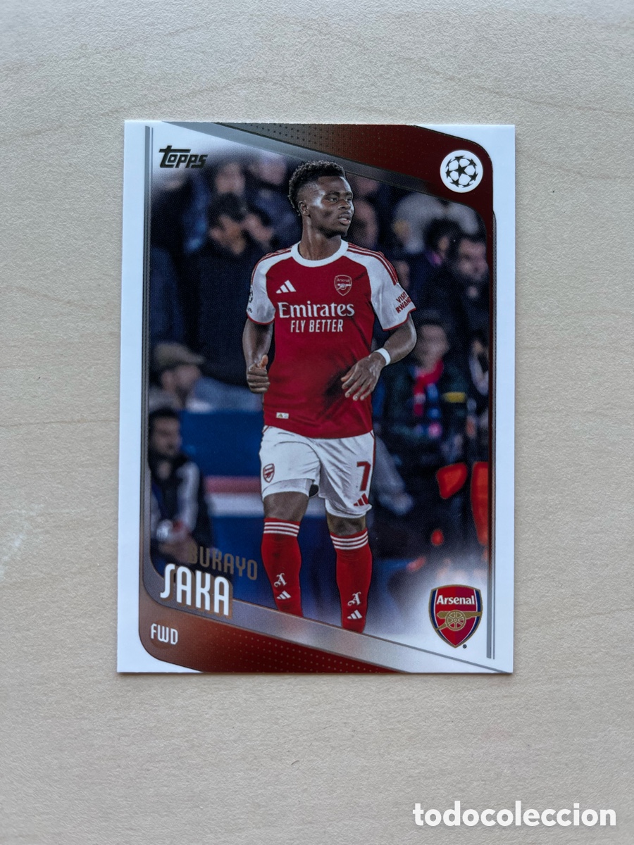 Football Stickers: Bukayo Saka Topps Flagship 2025-26 - Arsenal