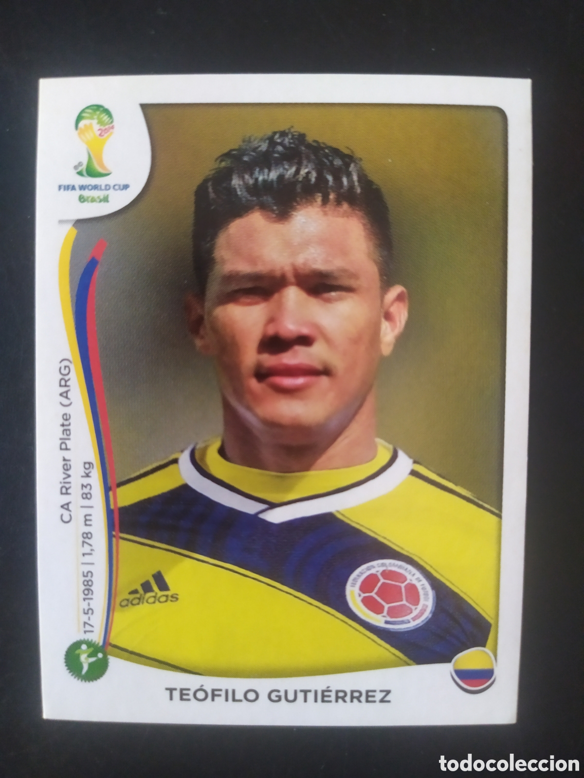 Cromos de f&uacute;tbol: Mundial FIFA Brasil 2014 Panini Guti&eacute;rrez n&deg; 200 Colombia