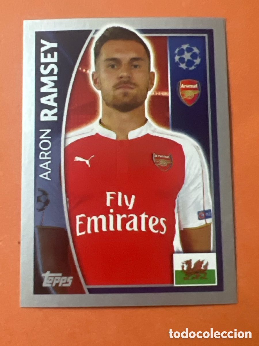 Cromos de f&uacute;tbol: C6413. TOPPS UEFA CHAMPIONS LEAGUE 2015 2016 15 16 AARON RAMSEY 400 ARSENAL COLECCI&Oacute;N ALBUM