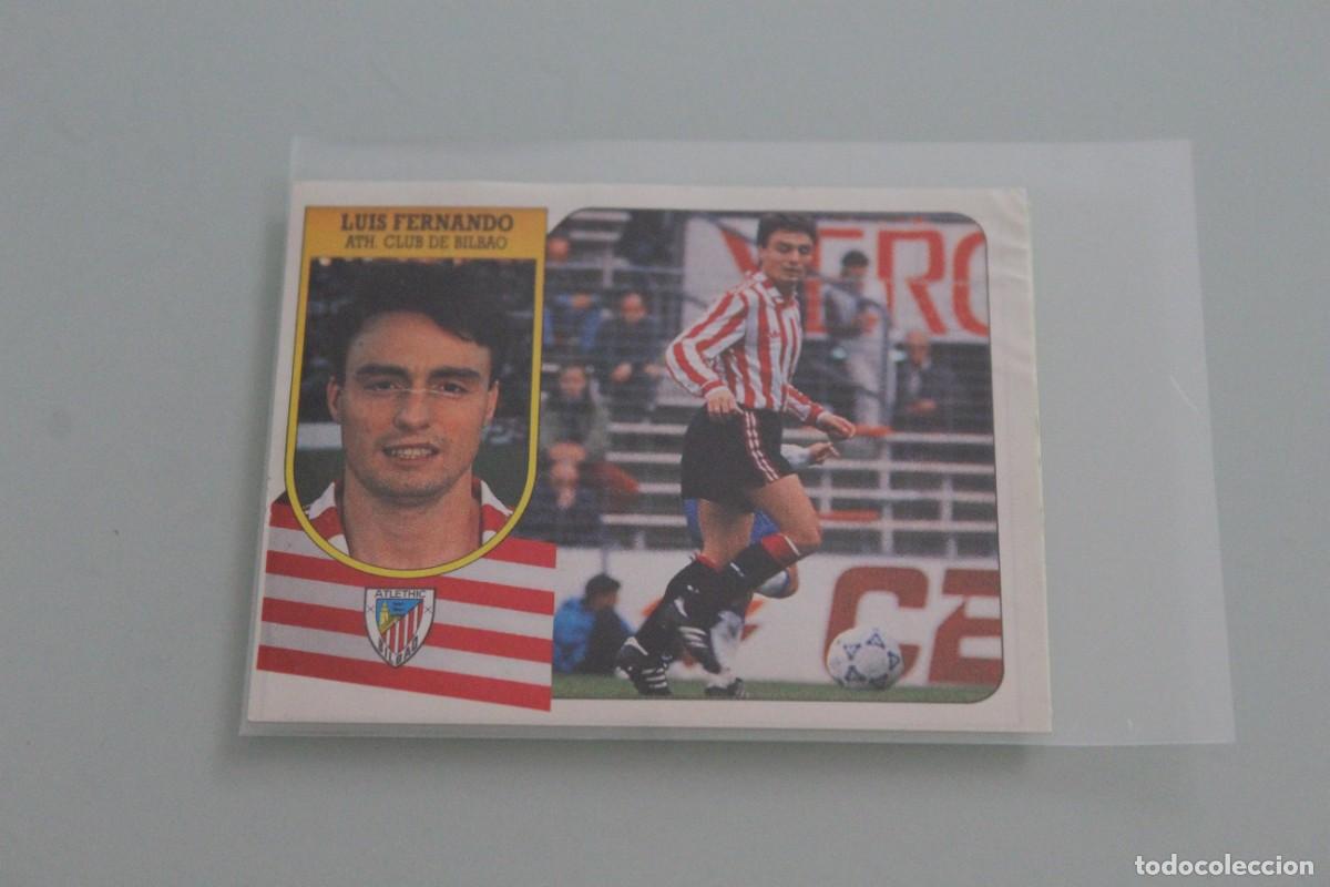 Cromos de f&uacute;tbol: ESTE 91 92 LUIS FERNANDO RECUPERADO DE &Aacute;LBUM