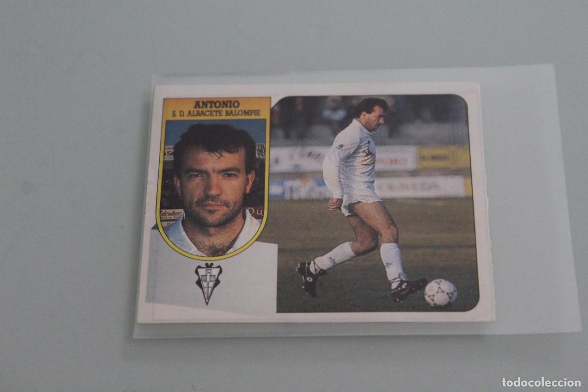 Cromos de f&uacute;tbol: ESTE 91 92 ANTONIO RECUPERADO DE &Aacute;LBUM