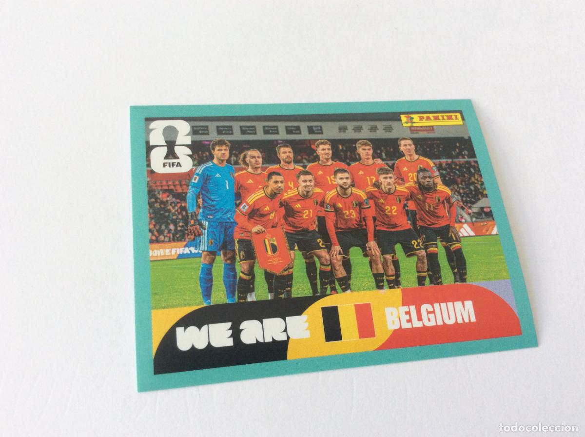Cromos de f&uacute;tbol: BEL13 BEL 13 Equipo B&eacute;lgica Sticker Cromo FIFA World Cup 2026 26 Panini Mundial