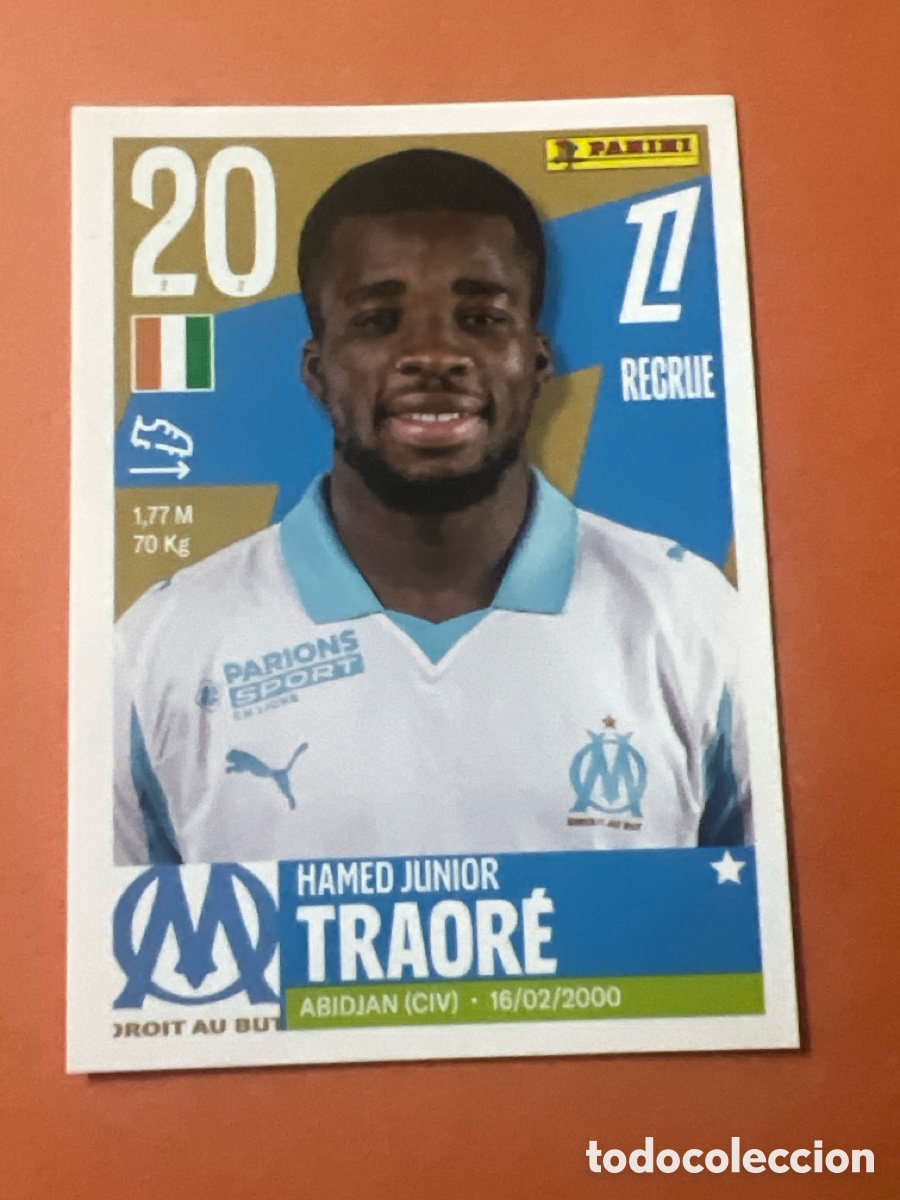 Cromos de f&uacute;tbol: C6419. 270 HANED JUNIOR TRAORE - CROMO FUTBOL PANINI LIGUE 1 FOOT 24-25 LIGA FRANCIA 2024-2025