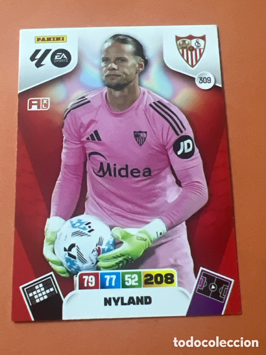 Cartes &agrave; collectionner de Football: C6421. PANINI ADRENALYN - LIGA 2025-26 (25 - 26) - N&ordm; 309 - NYLAND - SEVILLA