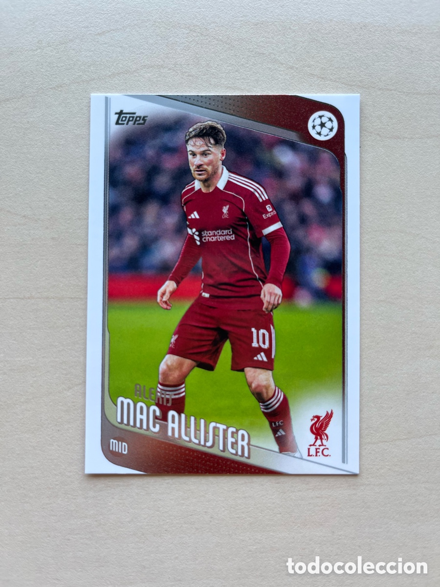 Cromos de f&uacute;tbol: Mac Allister Topps Flagship 2025-26 - Liverpool