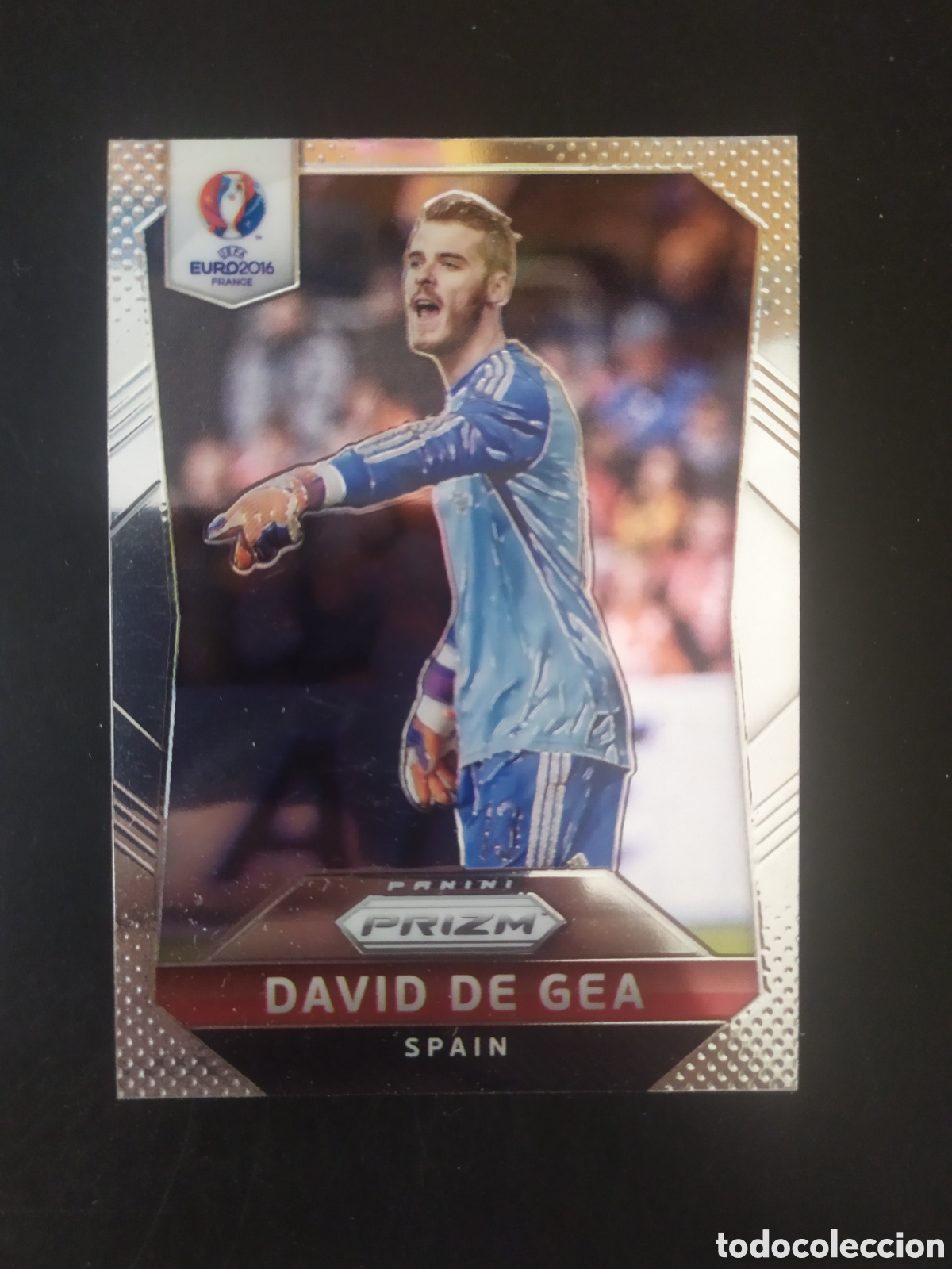 Cromos de f&uacute;tbol: Uefa Euro 2016 France panini prizm De Gea n&deg; 43 Espa&ntilde;a