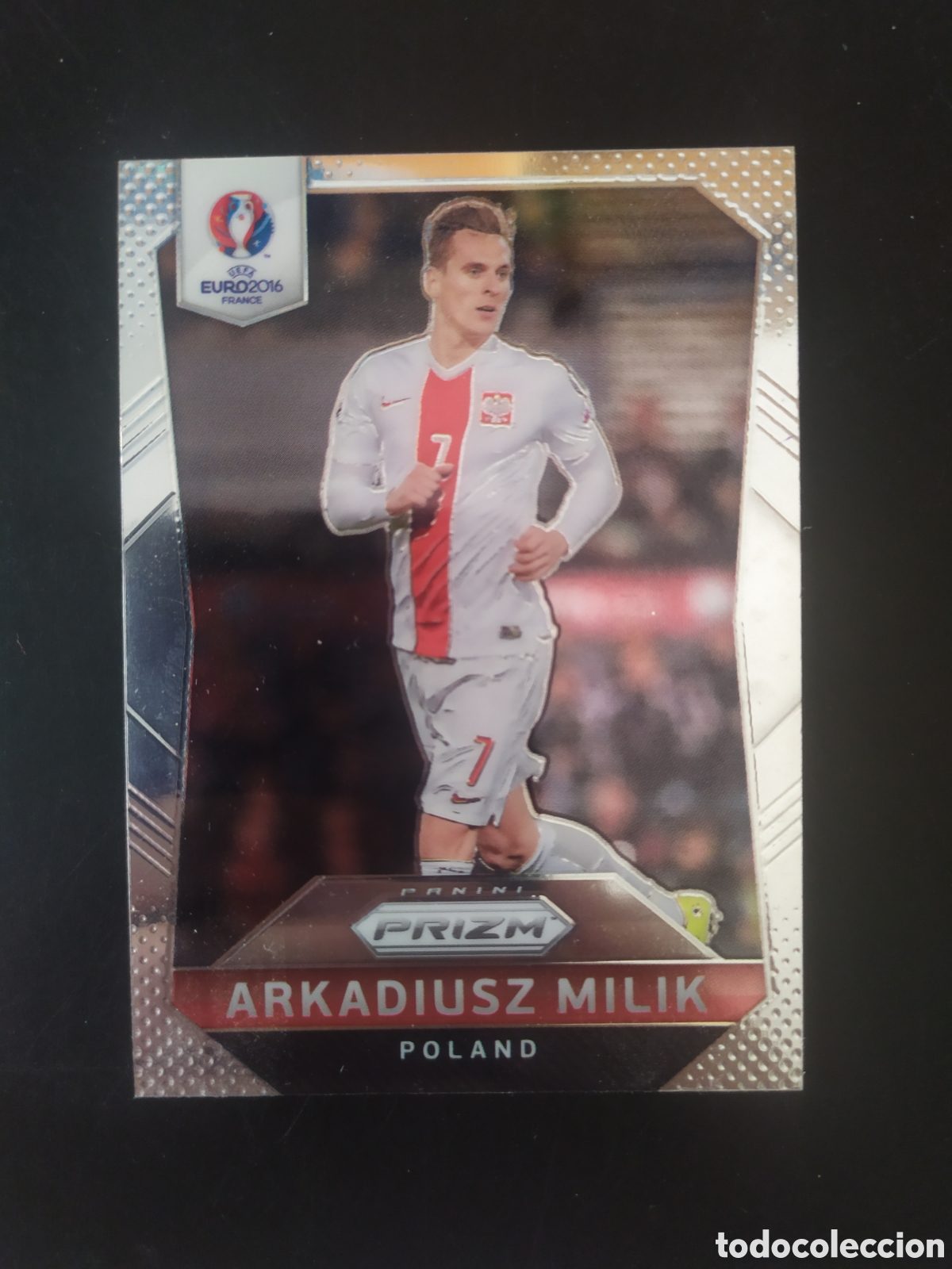 Cromos de f&uacute;tbol: Uefa Euro 2016 France panini prizm Milik n&deg; 141 Polonia