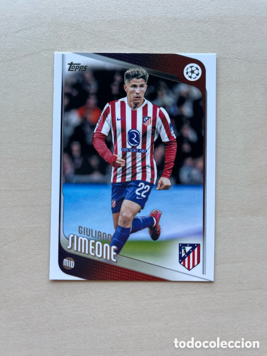Cromos de f&uacute;tbol: Giuliano Simeone Topps Flagship 2025-26 - Atl&eacute;tico de Madrid