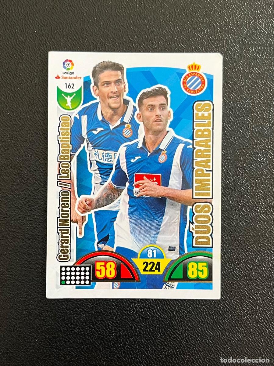 Cromos de f&uacute;tbol: 162 D&Uacute;OS IMPARABLES RCD ESPANYOL BARCELONA ADRENALYN 2017 2018 CROMO PANINI LA LIGA SANTANDER 17 18