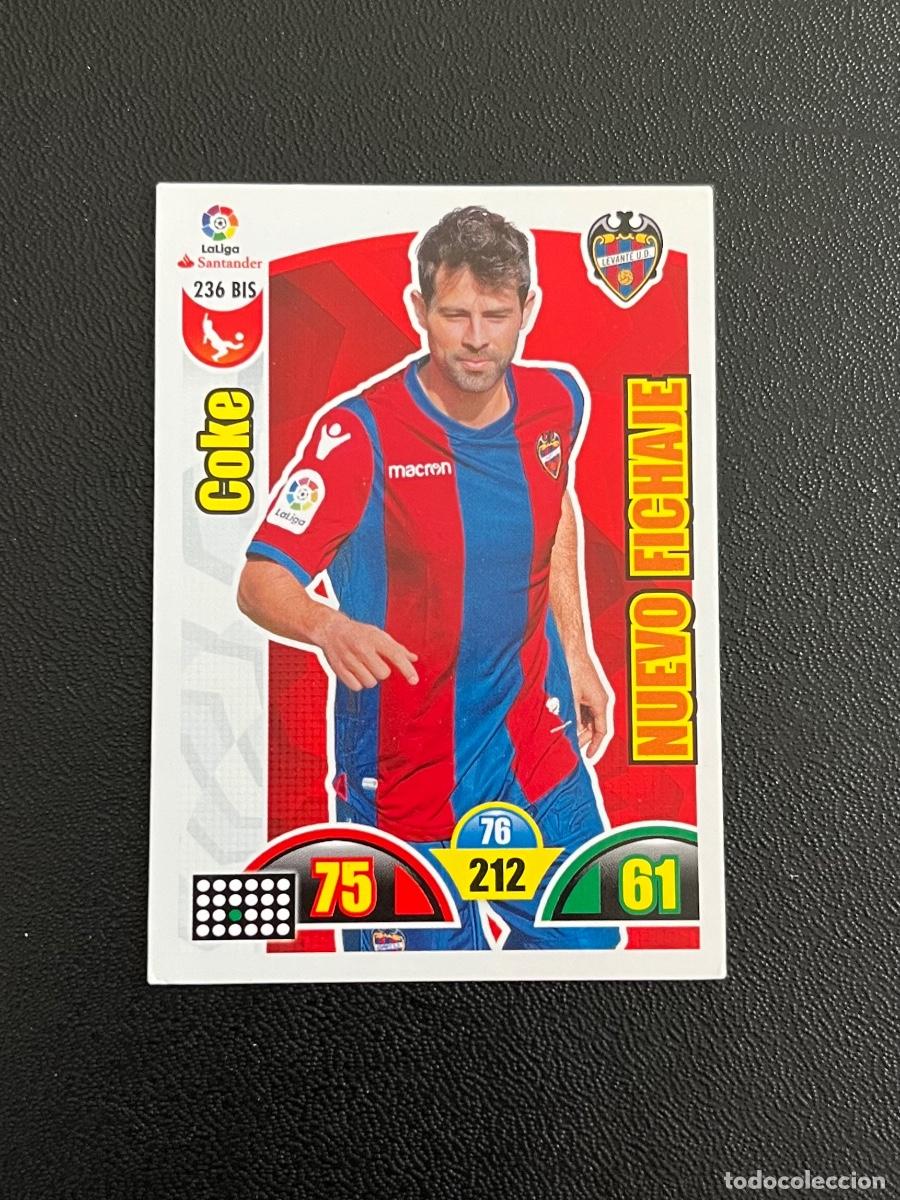 Cromos de f&uacute;tbol: 236 BIS COKE UD LEVANTE ADRENALYN 2017 2018 CROMO PANINI LA LIGA SANTANDER 17 18
