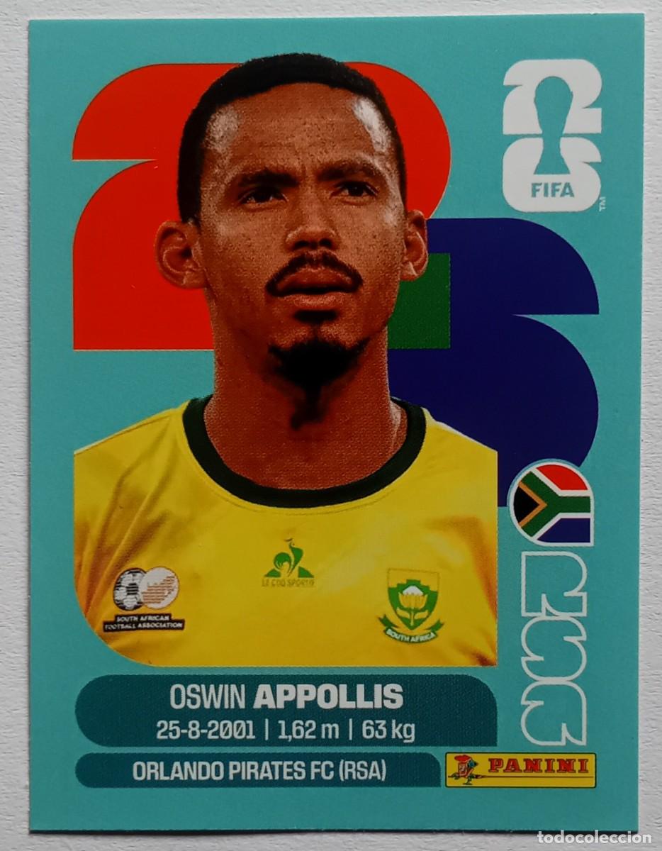 Football Stickers: Figurina Panini 2026 Cromo World Cup Usa Mundial 2026 Oswin Appollis South Africa n RSA 20