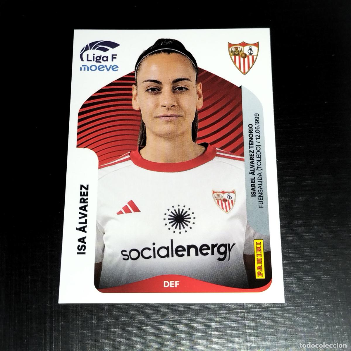 Football Stickers: 309 ISA ALVAREZ SEVILLA CROMOS LIGA F MOEVE FEMENINA PANINI 2025 2026 25 26