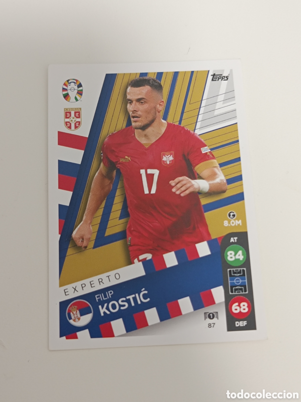 Football Stickers: Match attax topps Eurocopa 2024 lidl kostic 87
