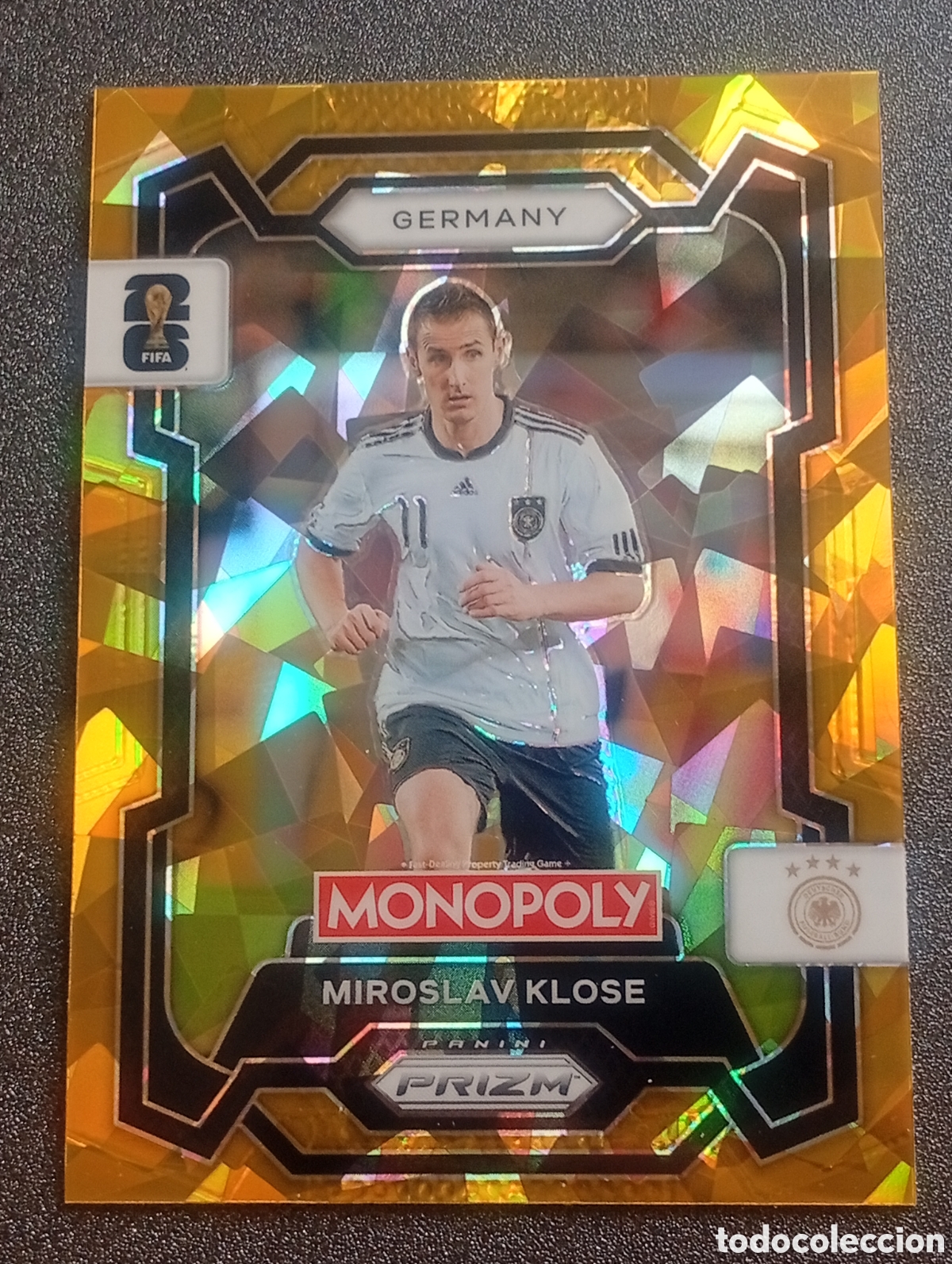 Cromos de f&uacute;tbol: 62 paralela cracked MIROSLAV KLOSE GERMANY MONOPOLY FIFA 2026 WORLD CUP MUNDIAL TOPPS PANINI PRIZM