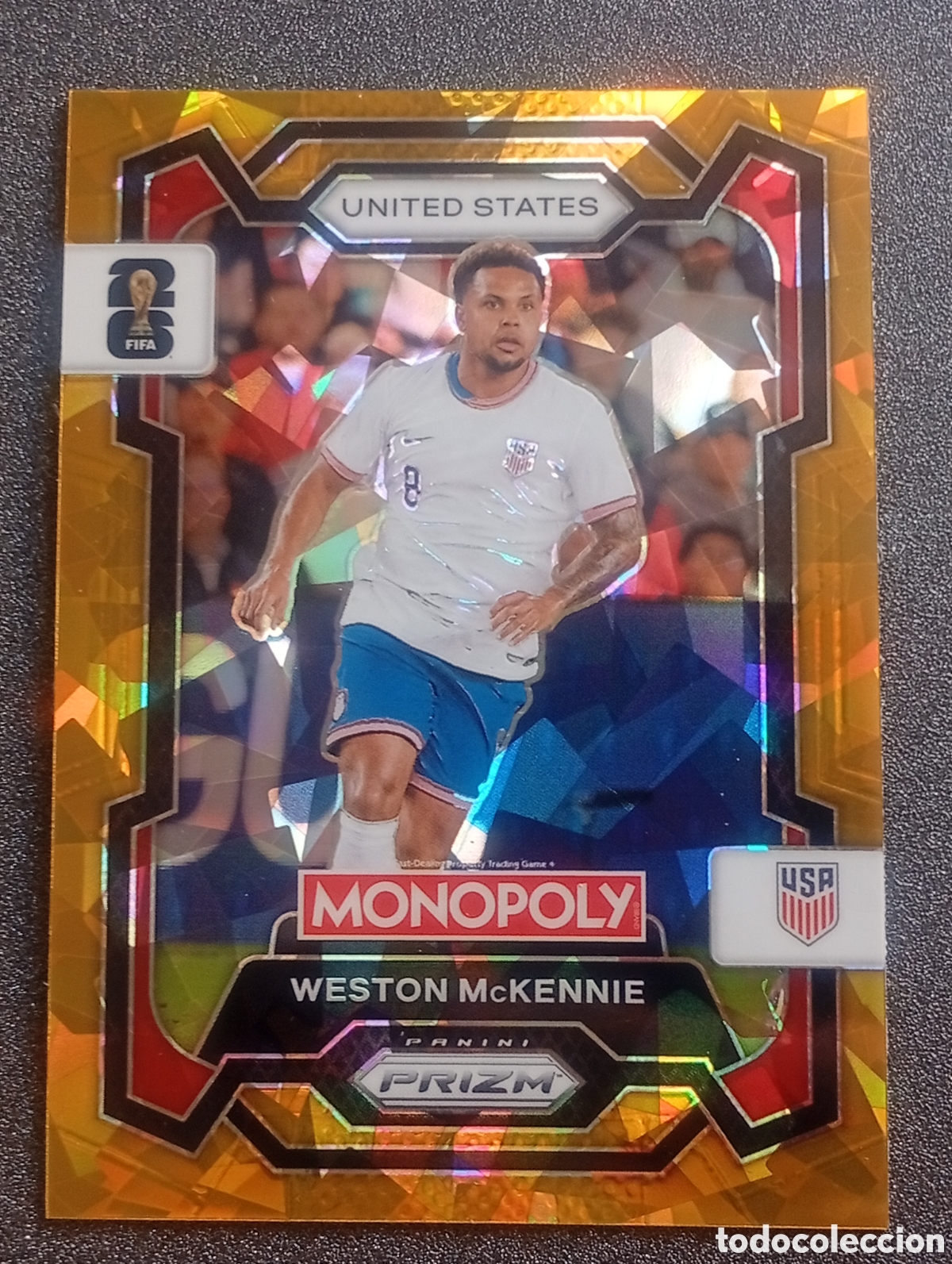 Cromos de f&uacute;tbol: 50 prizm paralela cracked McKENNIE USA EEUU MONOPOLY FIFA 2026 WORLD CUP MUNDIAL ADRENALYN