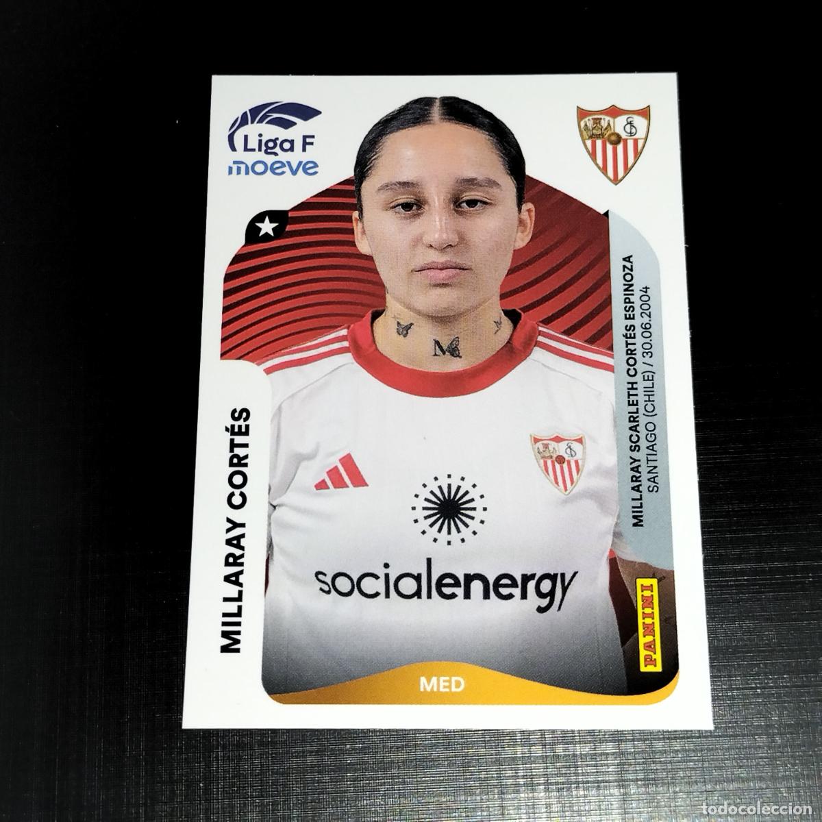 Cromos de f&uacute;tbol: 316 MILLARAY CORTES SEVILLA CROMOS LIGA F MOEVE FEMENINA PANINI 2025 2026 25 26