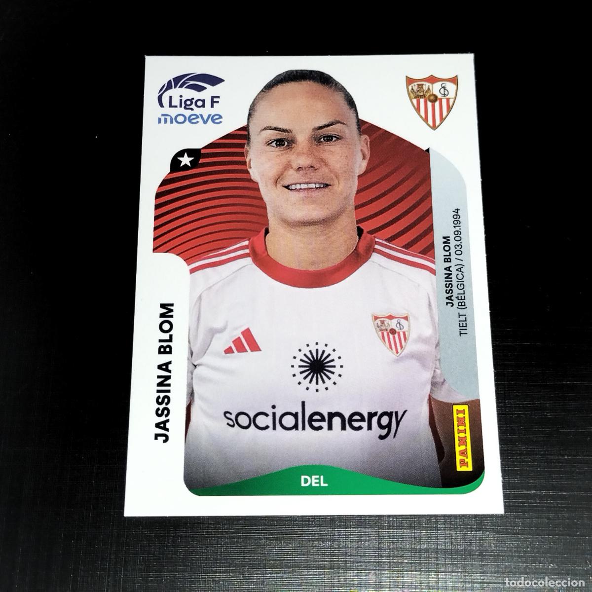 Cromos de f&uacute;tbol: 317 A JASSINA BLOM SEVILLA CROMOS LIGA F MOEVE FEMENINA PANINI 2025 2026 25 26