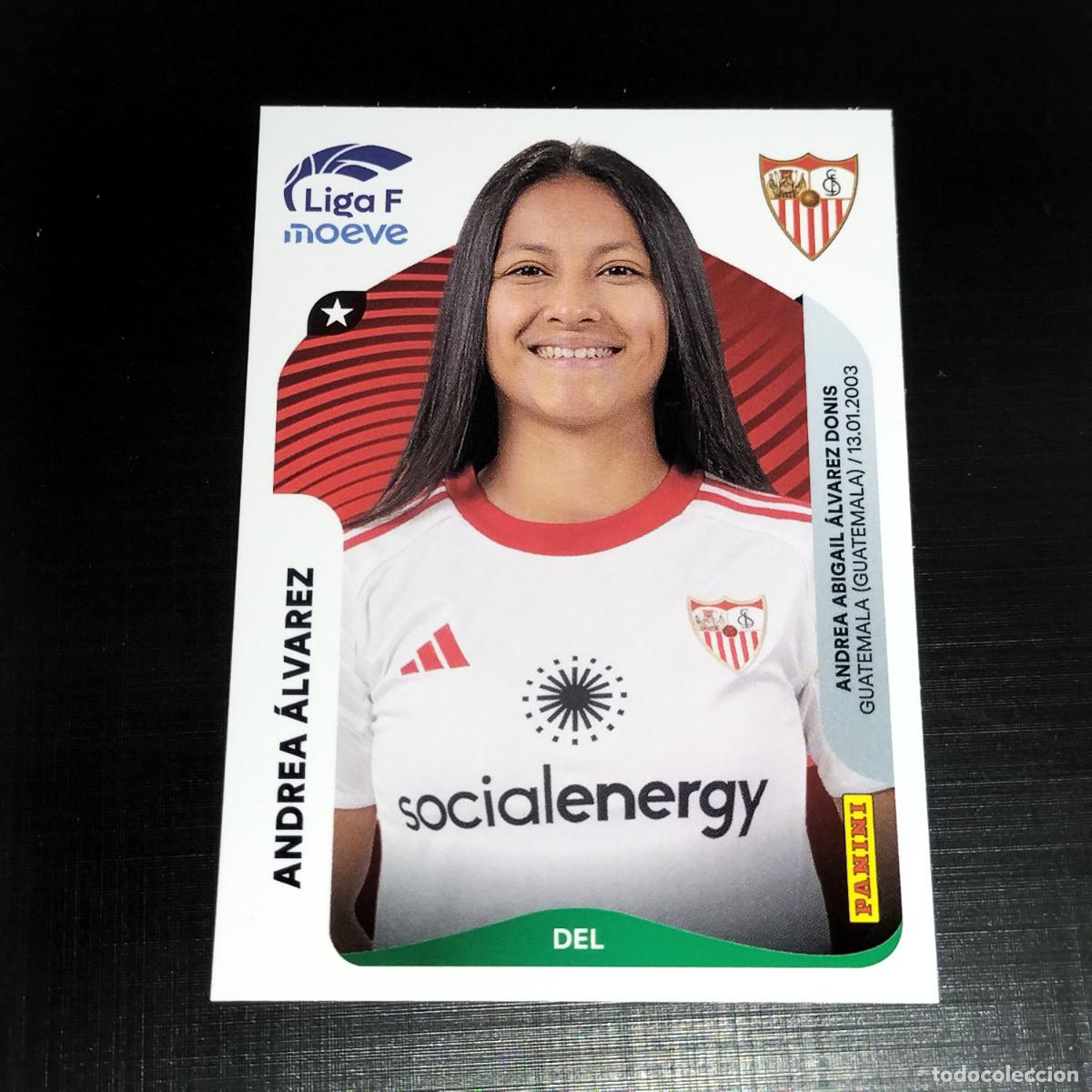 Cromos de f&uacute;tbol: 318 ANDREA ALVAREZ SEVILLA CROMOS LIGA F MOEVE FEMENINA PANINI 2025 2026 25 26