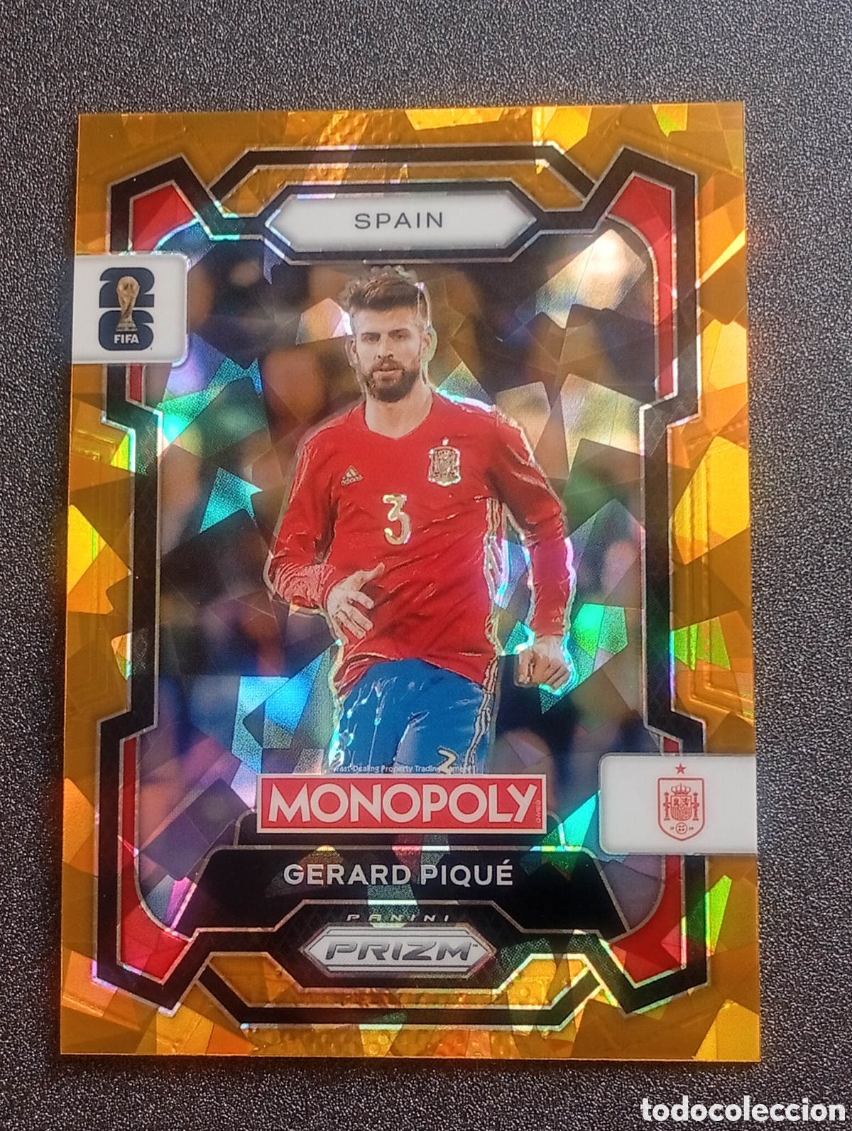 Cromos de f&uacute;tbol: 46 prizm paralela cracked PIQUE ESPA&Ntilde;A SPAIN MONOPOLY FIFA 2026 WORLD CUP MUNDIAL ADRENALYN