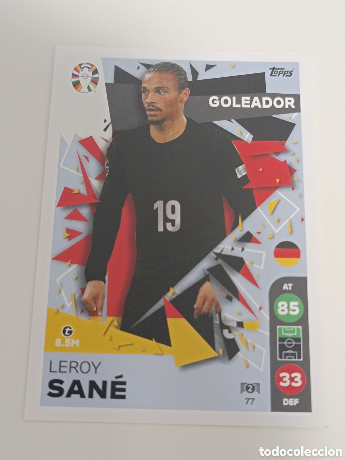 Cromos de f&uacute;tbol: Match attax topps Eurocopa 2024 lidl sane 77