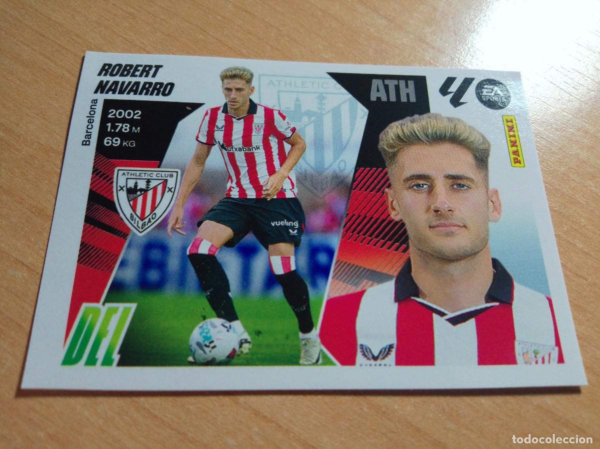 Cromos de f&uacute;tbol: ROBERT NAVARRO FICHAJE 4 ATHLETIC DE BILBAO 25 26 LIGA ESTE 2025 2026 NUEVO