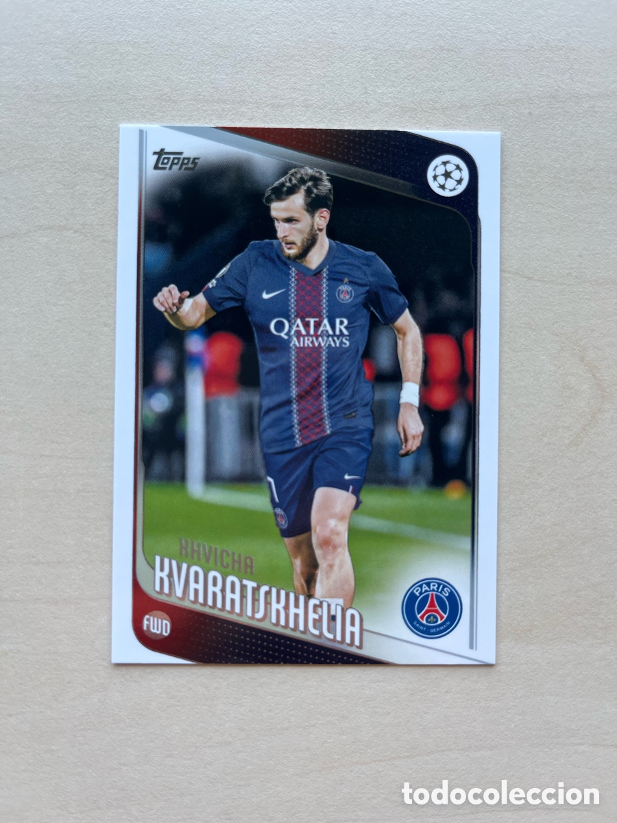 Cromos de f&uacute;tbol: Kvaratskhelia Topps Flagship 2025-26 - PSG