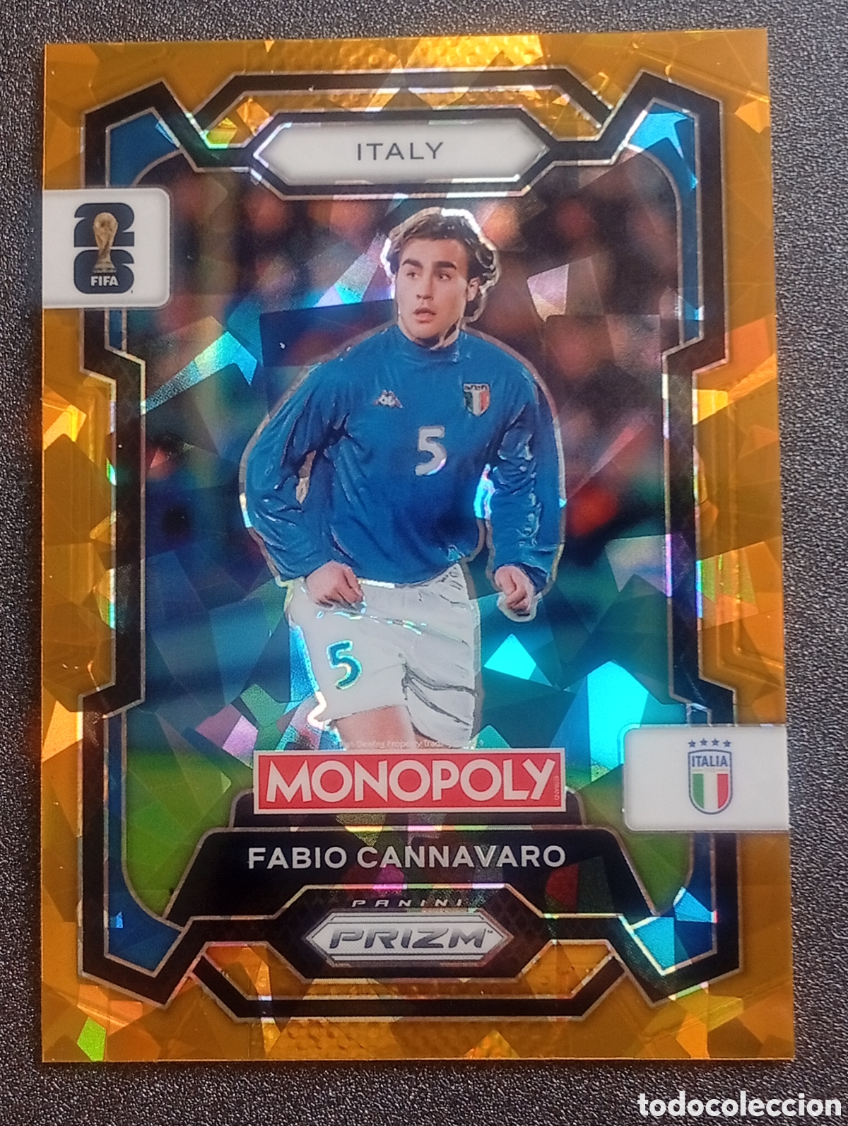 Cromos de f&uacute;tbol: 36 prizm paralela cracked Cannavaro ITALIA Italy MONOPOLY FIFA 2026 WORLD CUP MUNDIAL ADRENALYN IT